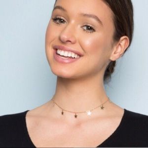 Brandy Melville Gold Star choker necklace